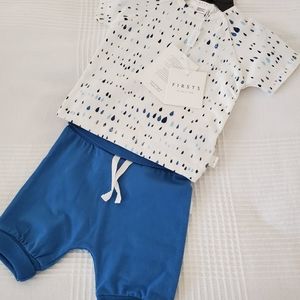 BRAND NEW Organic cotton baby boy 2 piece set